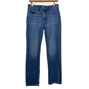 LEE | Medium Wash Relaxed Fit Straight Leg Jeans | Size 6M